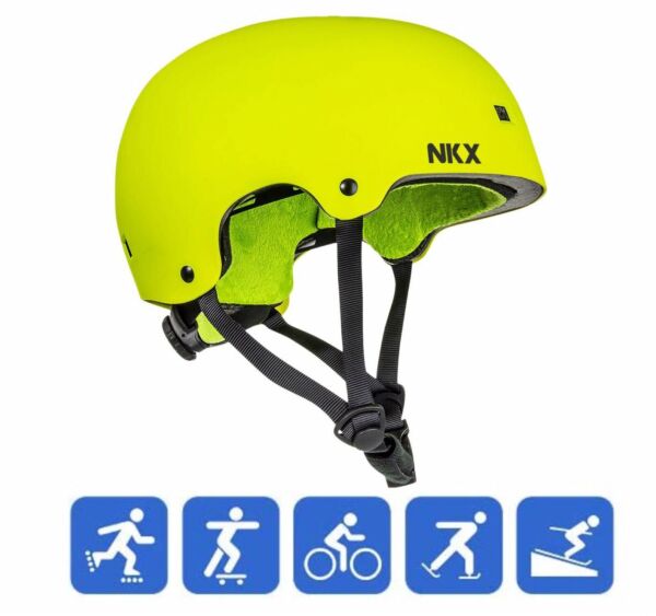 CASCO PROTEZIONE REGOLABILE PER MONOPATTINO eletricco SKATEBOARD BICI BMX verde