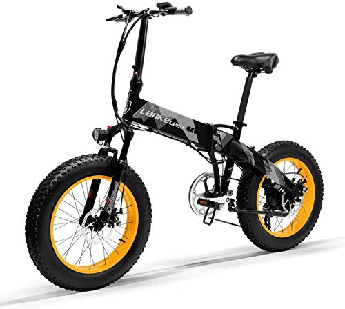 Carsparadisezone Biciclette Elettriche Pieghevole 1000W/500W 35 km/h Ruote Larghe 4 X 20 Pollici Mountain/City Bike Bici Offroad in Alluminio Batteria Litio Rimovibile 48 V Uomo Donna [EU Stock]