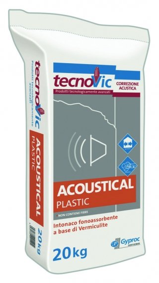 Acoustical Plastic di Gyproc si utilizza per realizzare intonaci a gesso a base di vermiculite Acoustical Plastic di Gyproc si utilizza per realizzare intonaci a gesso a base di vermiculite