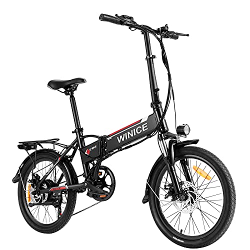 VIVI Bici Elettrica Pieghevole, 20" Bicicletta Elettrica/City Bike 350 W E-bike Per Uomo Donna Con Batteria Rimovibile Da 8 Ah, Shimano 7 Velocità