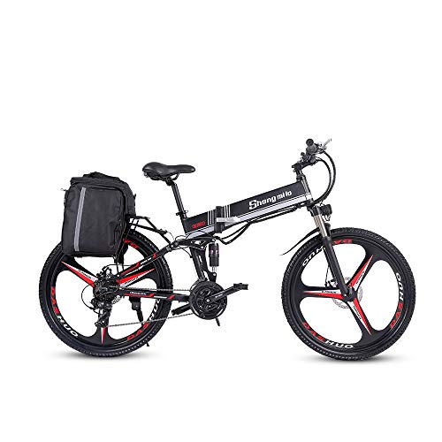 Shengmilo 250W Bici elettrica Mountain bike elettrica 26 pollici Bicicletta elettrica da uomo e da donna Ebike S-h-i-m-a-n-o 21 velocità Beach Cruiser Sport da uomo Mountain bike Batteria al litio