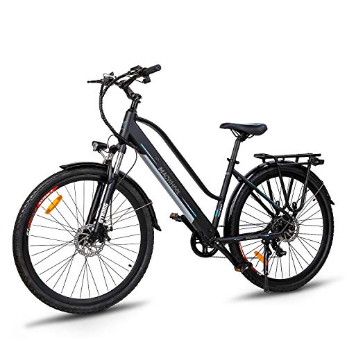 Macwheel Cruiser-550 28" Bici Elettrica da Trekking, Batteria Rimovibile agli Ioni di Litio da 36 V/10 Ah, Sospensione Anteriore, Freni a Doppio Disco, Bicicletta Elettrica per Adulto Unisex