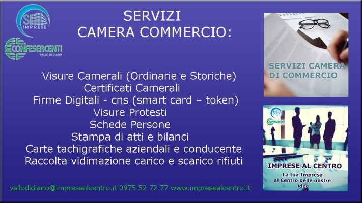 Confesercenti Vallo di Diano non va in vacanza. Sempre disponibili i servizi Camera di Commercio Salerno – Ondanews.it - ondanews