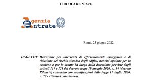 Superbonus 110%: la nuova super circolare dell'Agenzia delle Entrate - Lavori Pubblici