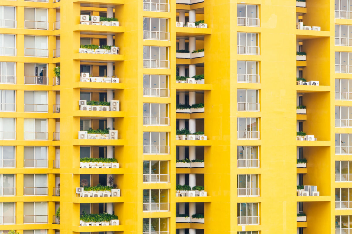 yellow-window-pattern-at-apartment-building