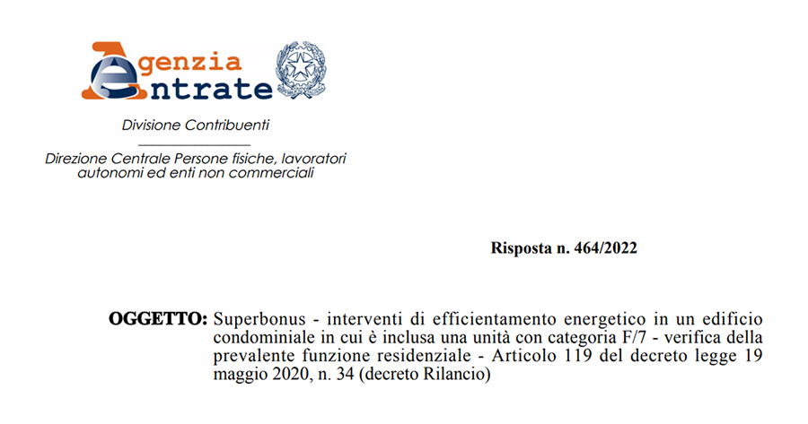 Superbonus 110% e Condomini: il Fisco sulla verifica residenziale - Lavori Pubblici