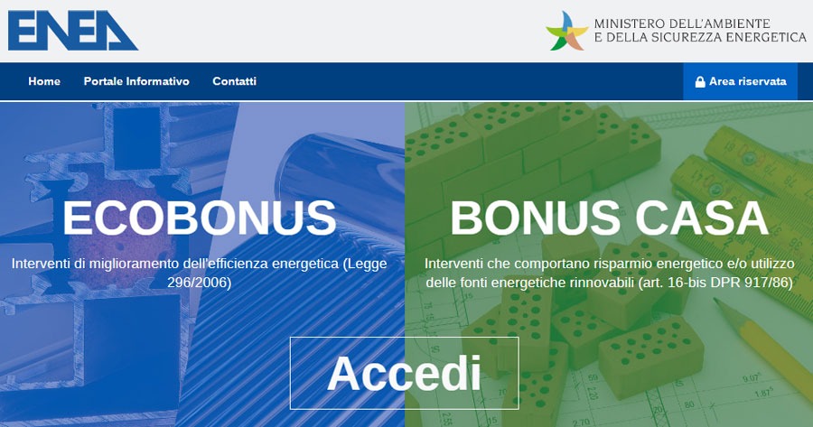 Ecobonus e Bonus Casa: online il portale Enea 2023 - Lavori Pubblici