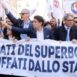 VIDEO | Giuseppe Conte al corteo degli esodati dal superbonus: 