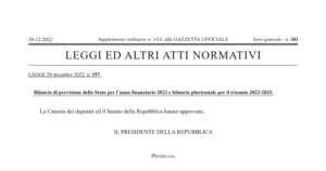 Bonus mobili e Bonus barriere architettoniche: in Gazzetta la Legge n. 197/2022