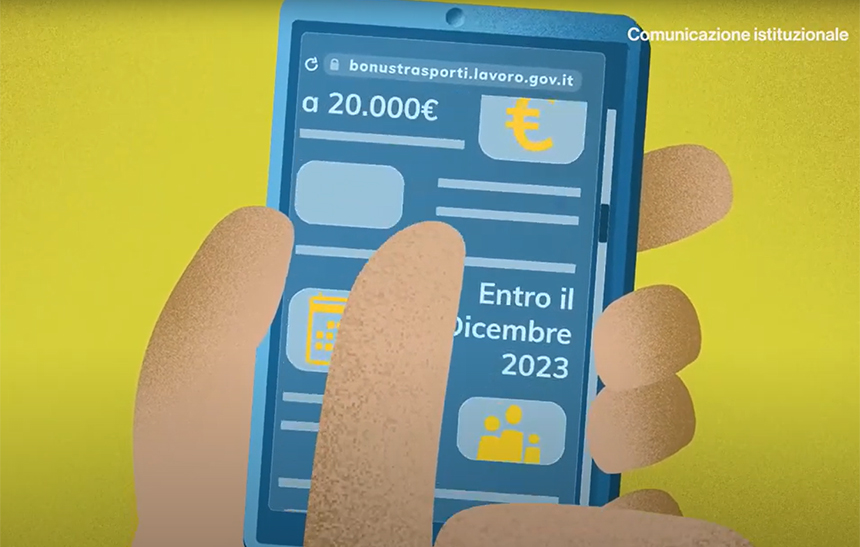 Campagna di comunicazione Bonus Trasporti