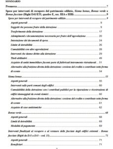 Superbonus, altri Bonus Edilizi, Sisma bonus, Bonus verde, Bonus facciate e Eco bonus. Pubblicata la trattazione sistematica delle disposizioni normative e delle indicazioni di prassi - Finanza & Fisco