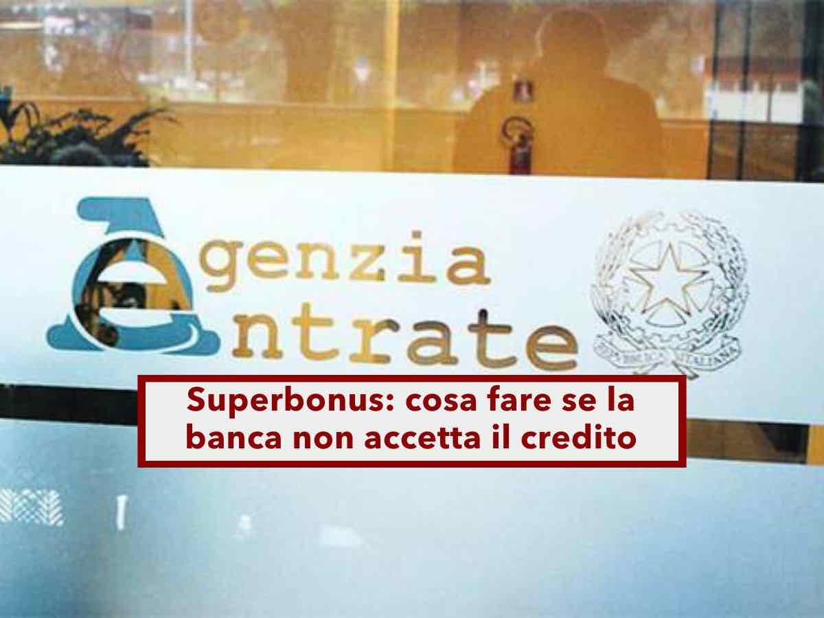Superbonus 2025, ecco come sbloccare la cessione del credito in attesa di accettazione in banca: novità Agenzia Entrate - Brocardi.it